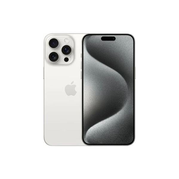 Apple iPhone 15 Pro Max 1TB White Titanium, Unlocked B+ - 85% BH (Pre-owned)