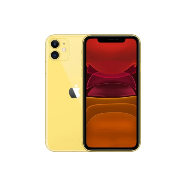 Apple iPhone 11 128GB Yellow, Unlocked B - 100% BH (Refurbished)