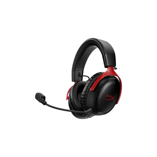 HyperX Cloud III Wireless Over-Ear Gaming Headset - Black/Red, Brand New