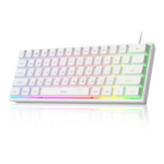 MageGee TS91 Wired Gaming Keyboard, QWERTY US layout, RGB Backlit 61 Key Ultra-Compact Keyboard