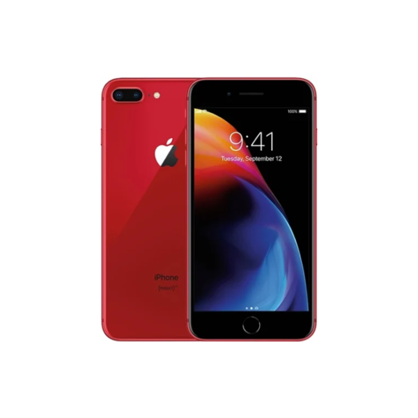 Apple iPhone 8 Plus 64GB Product Red, Unlocked B - 100% BH (Pre-owned)