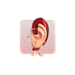 VoxorAI C6 Red Dual-Ear AI Translation Headset - New