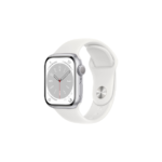 Watch Series 8 (GPS) With STRAP, Silver Aluminium, 41mm, B