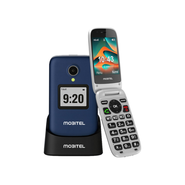 Mobitel 8010 4G Flip Phone Simple Phone (blue)